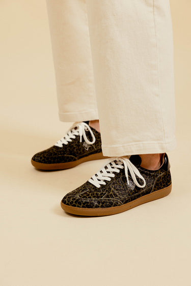 BASKETS CHERRY - LEOPARD KAKI