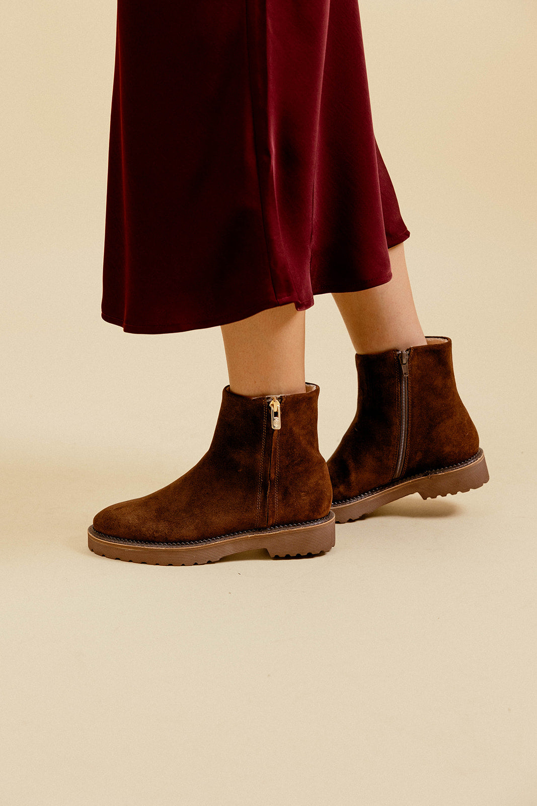BOTTINES ONDINE - MARRON