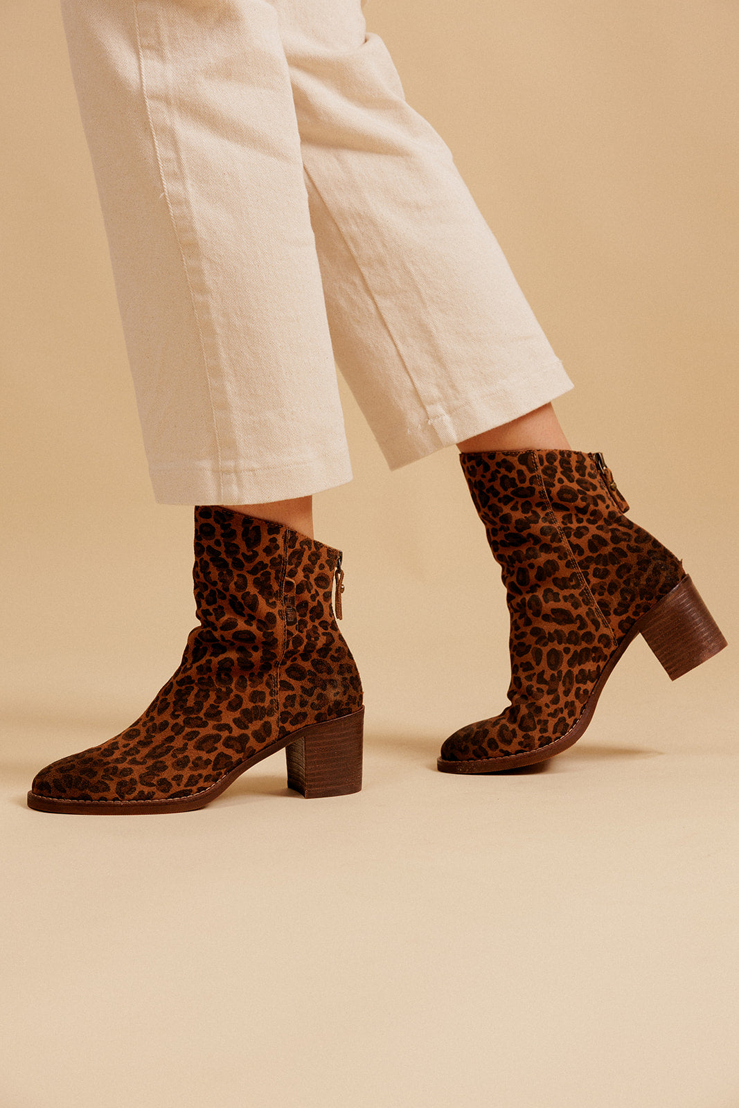 BOTTINES OXALYS - LÉOPARD
