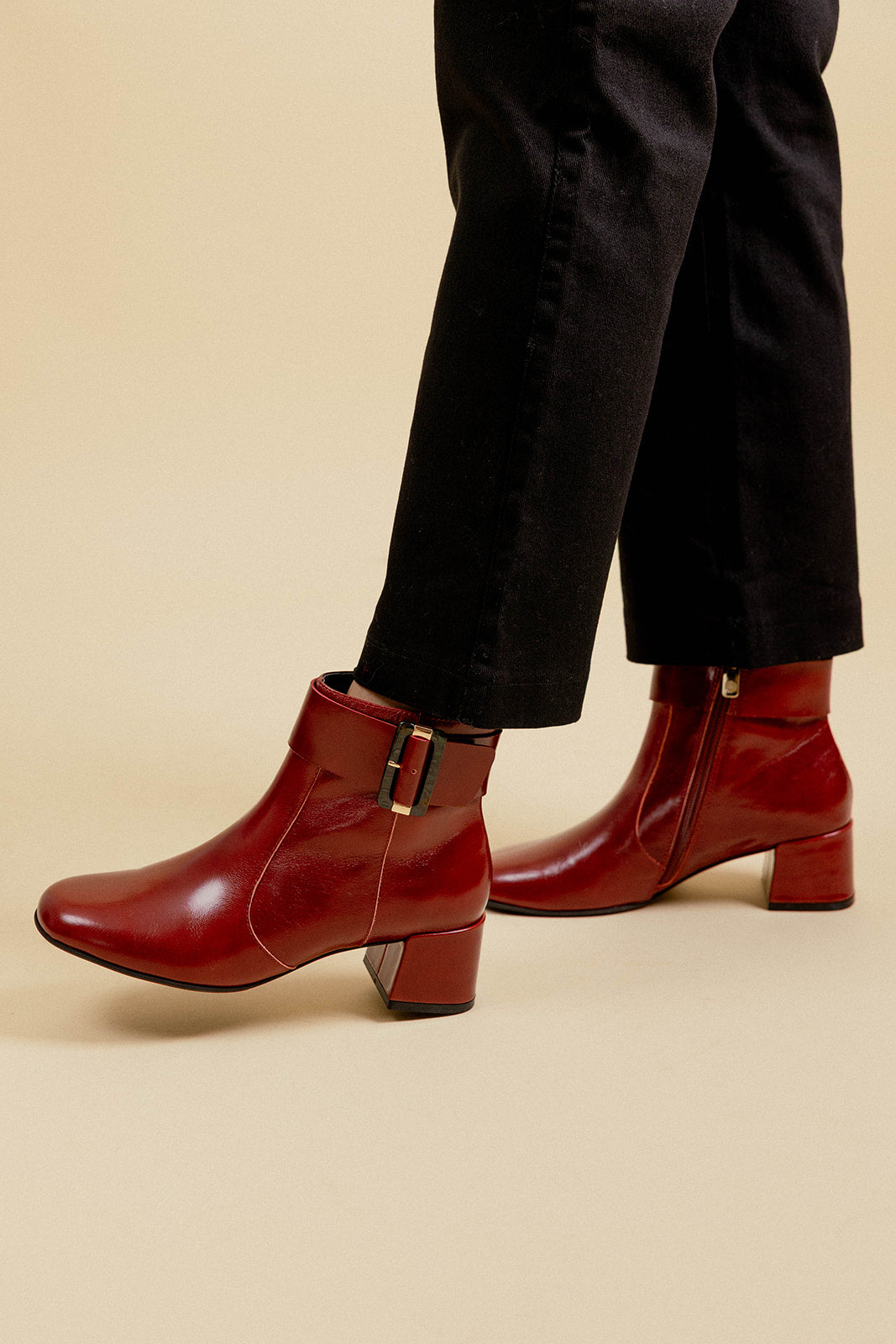 BOTTINES SHIRLEY - BORDEAUX