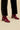 VICTORIA - Bottines en Cuir Bordeaux