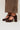 SHANNON - Escarpins Salomés à Plateforme en Cuir Marron