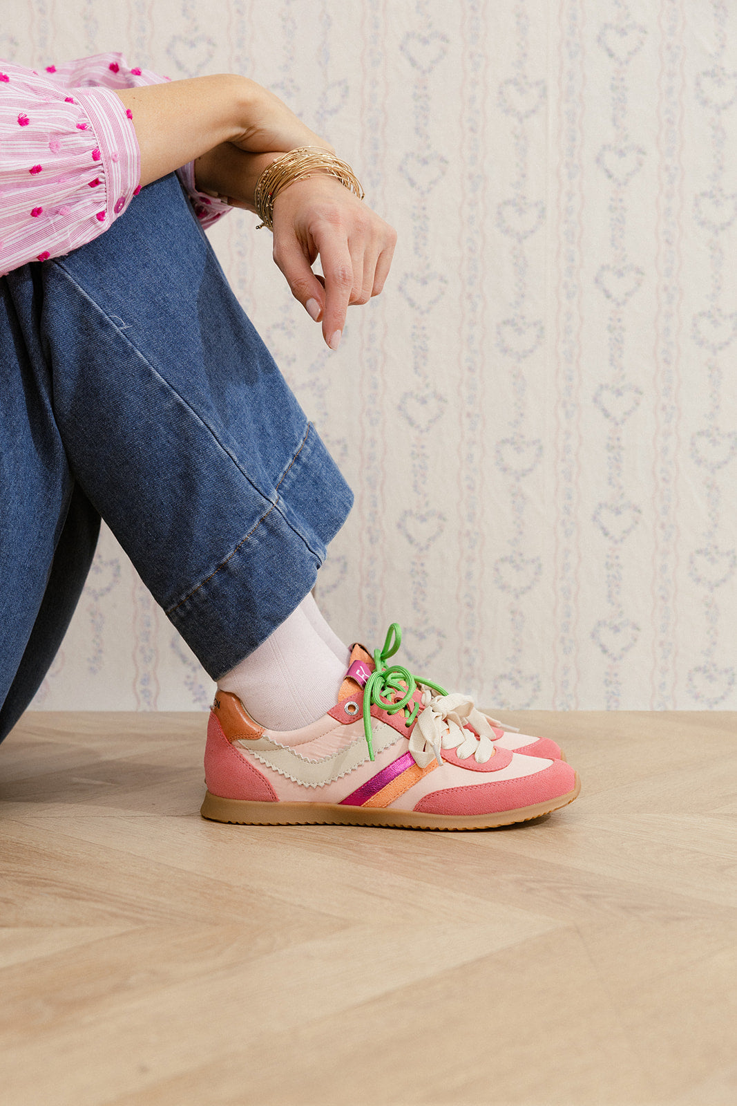 ARRIETTY - Sneakers Rétro-Chic Rose