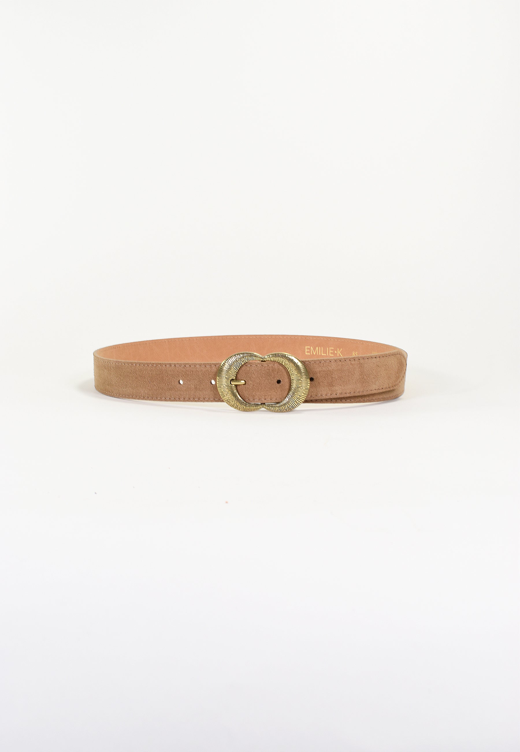 KALEA - Ceinture Beige en Cuir Femme