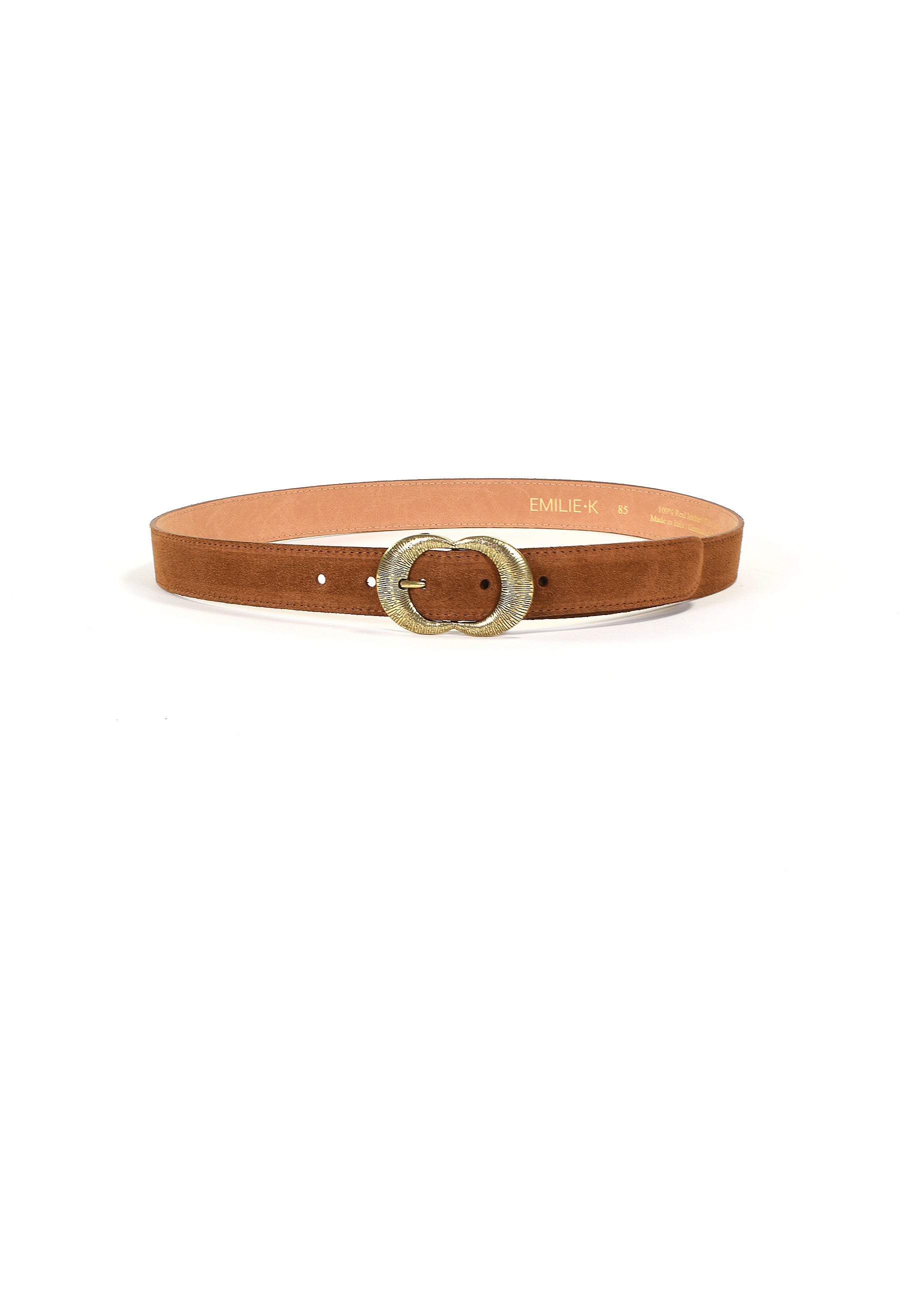 KALEA - Ceinture Camel en Cuir Femme