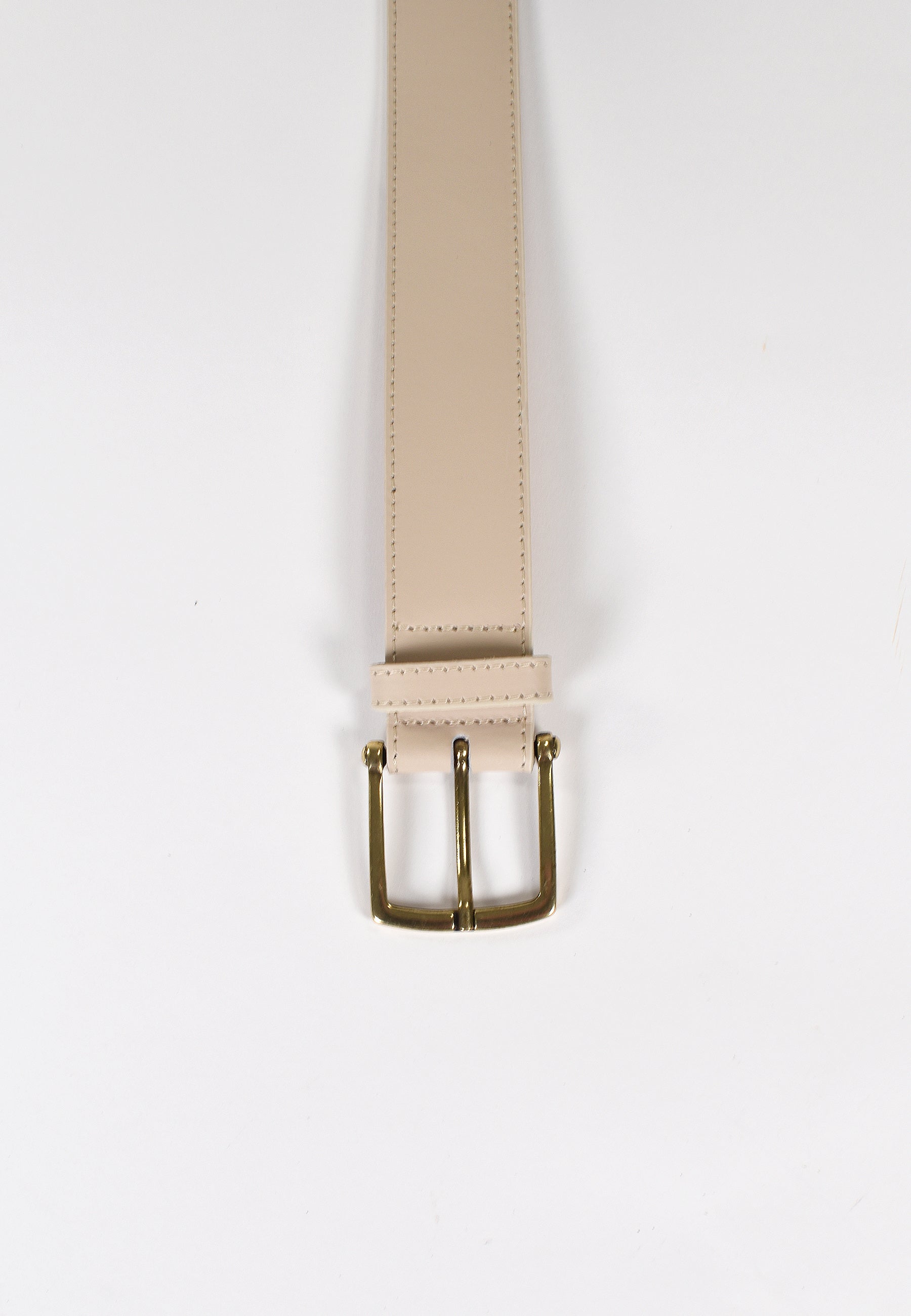 TESSIA - Ceinture Beige en Cuir Femme