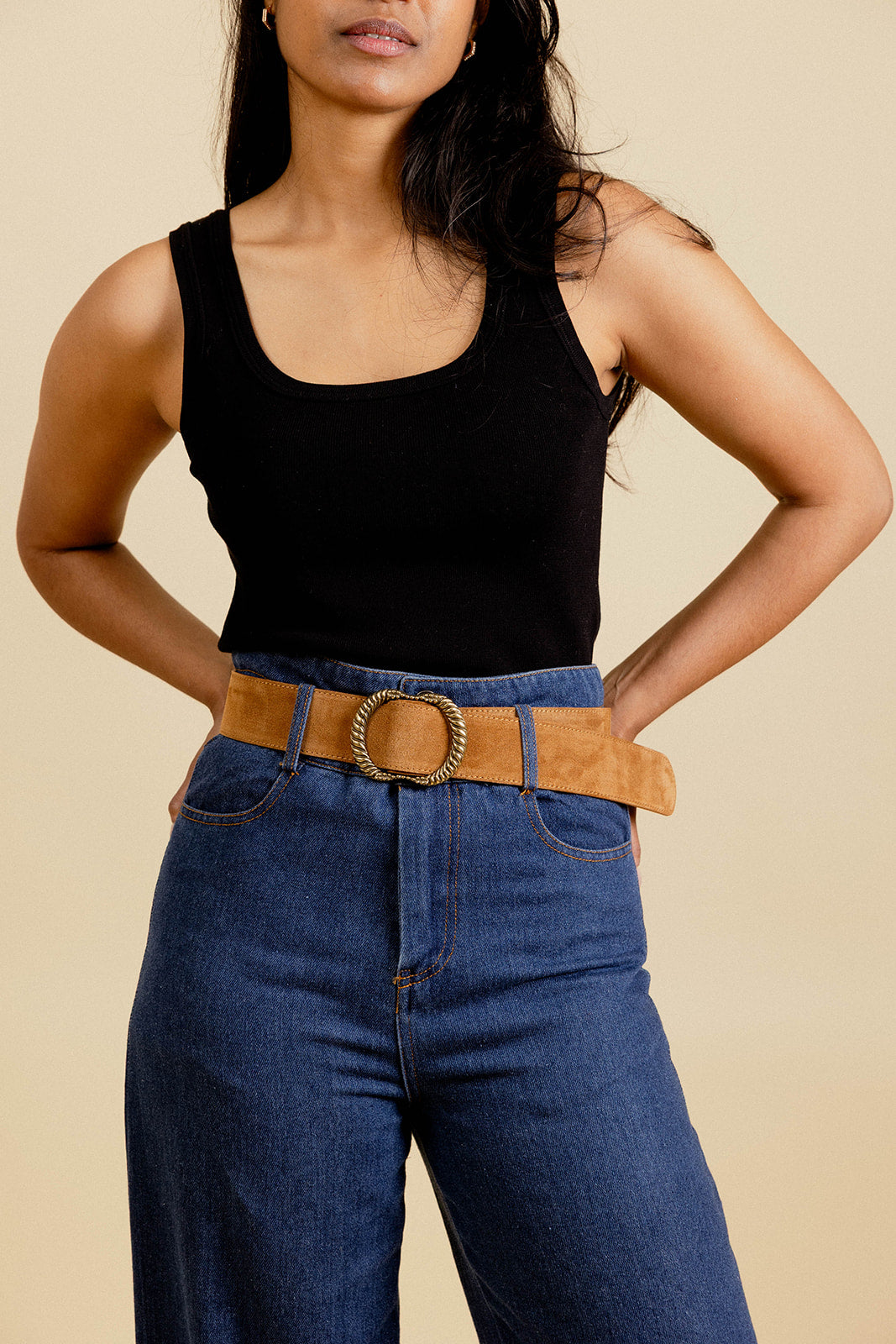 CEINTURE  CLOTAIRE- CAMEL