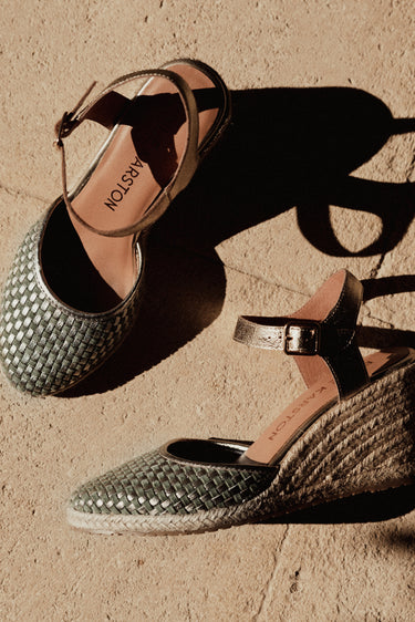 ETHENE HEELED SANDALS - Sage