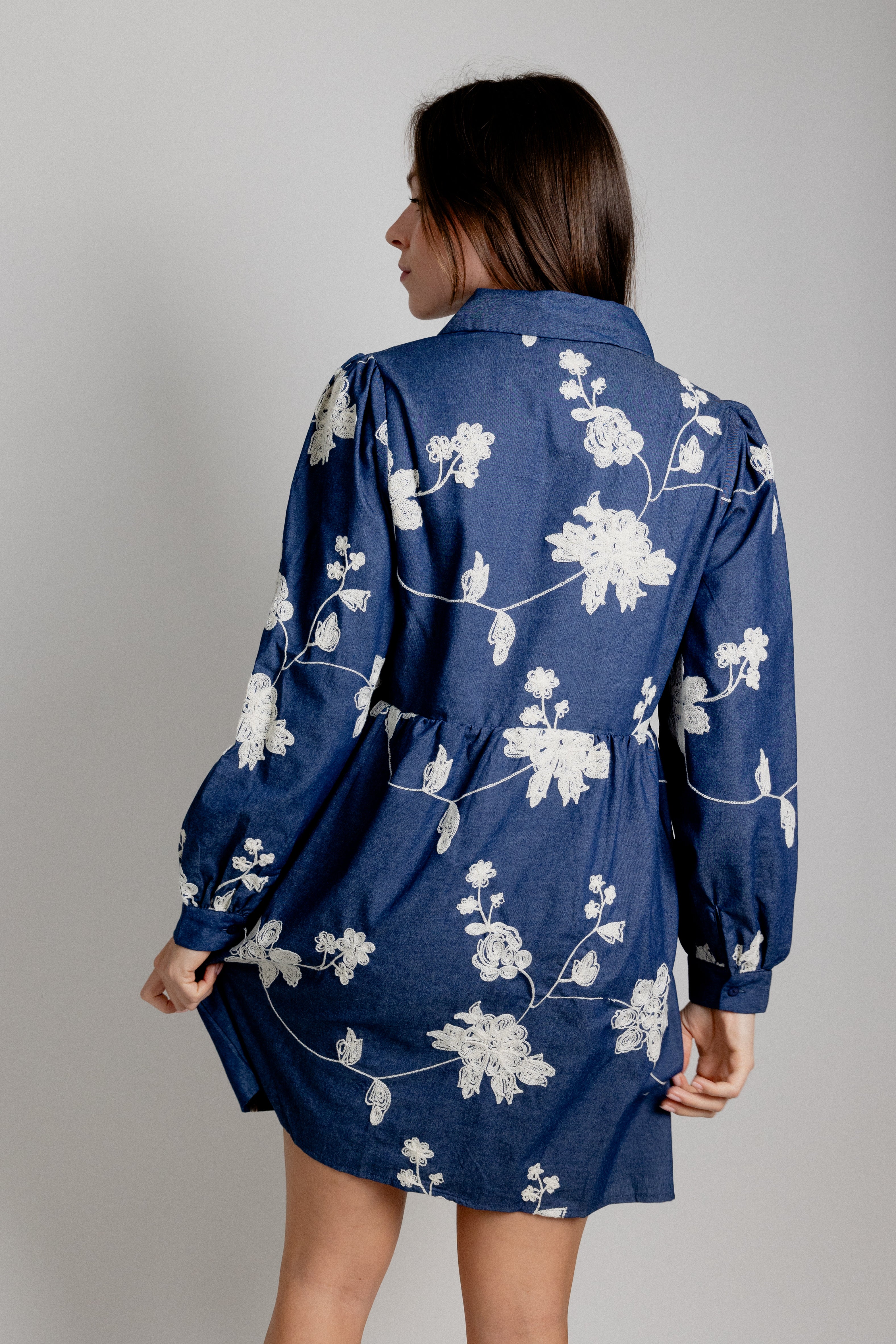 ROBE FALLONE - BLEU