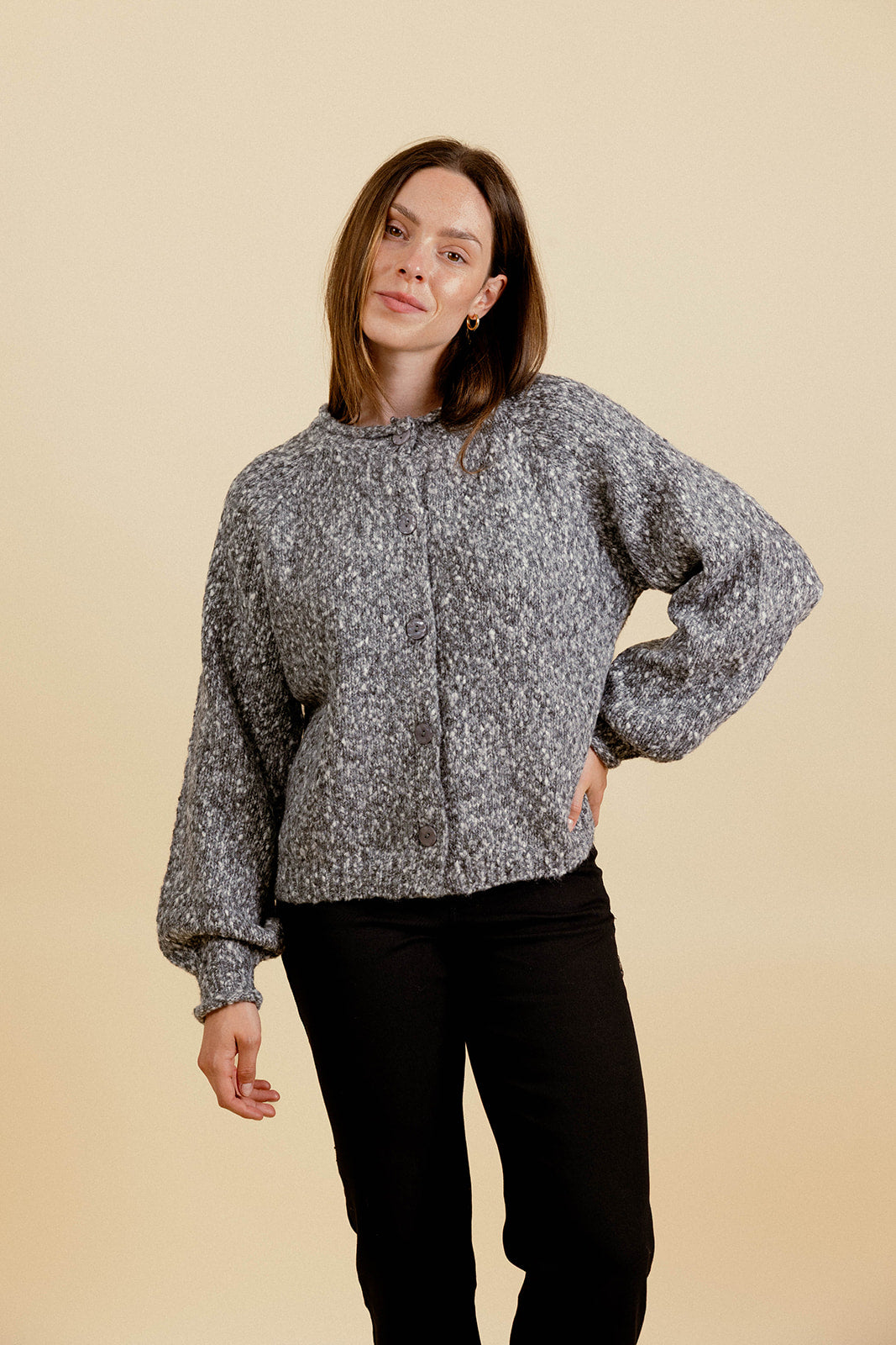 FLORENTINE CARDIGAN - BLACK