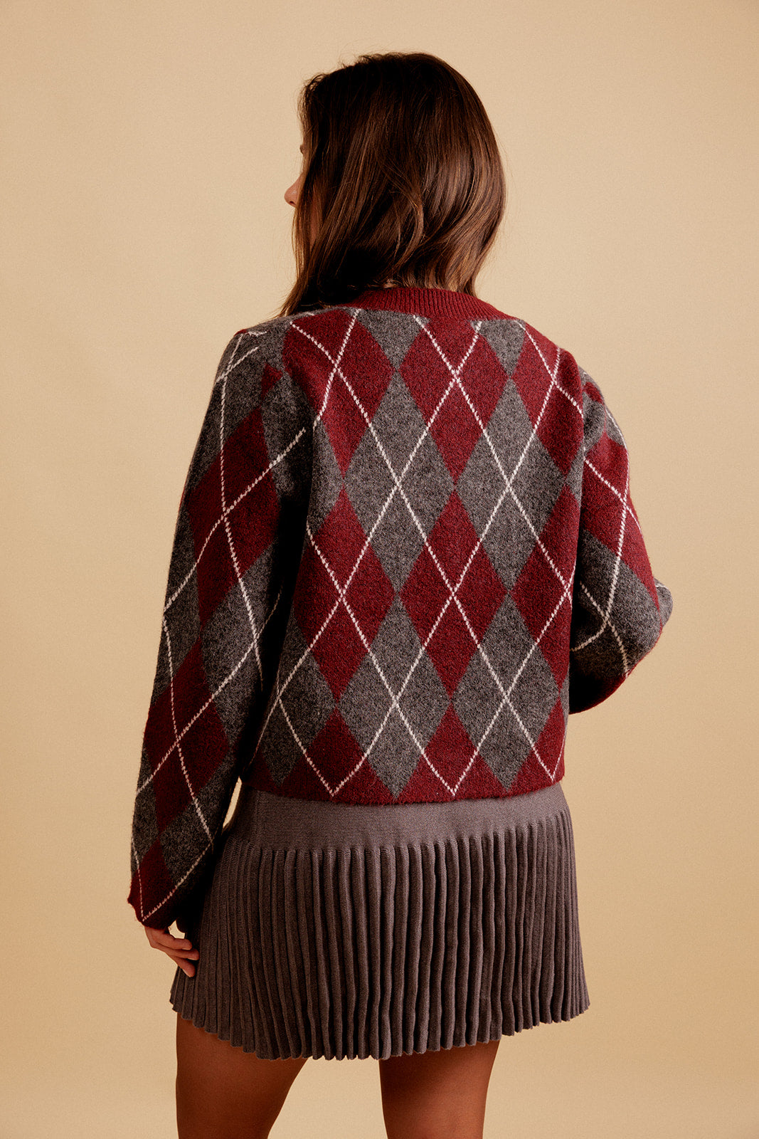 CARDIGAN  LYSIANNE - BORDEAUX