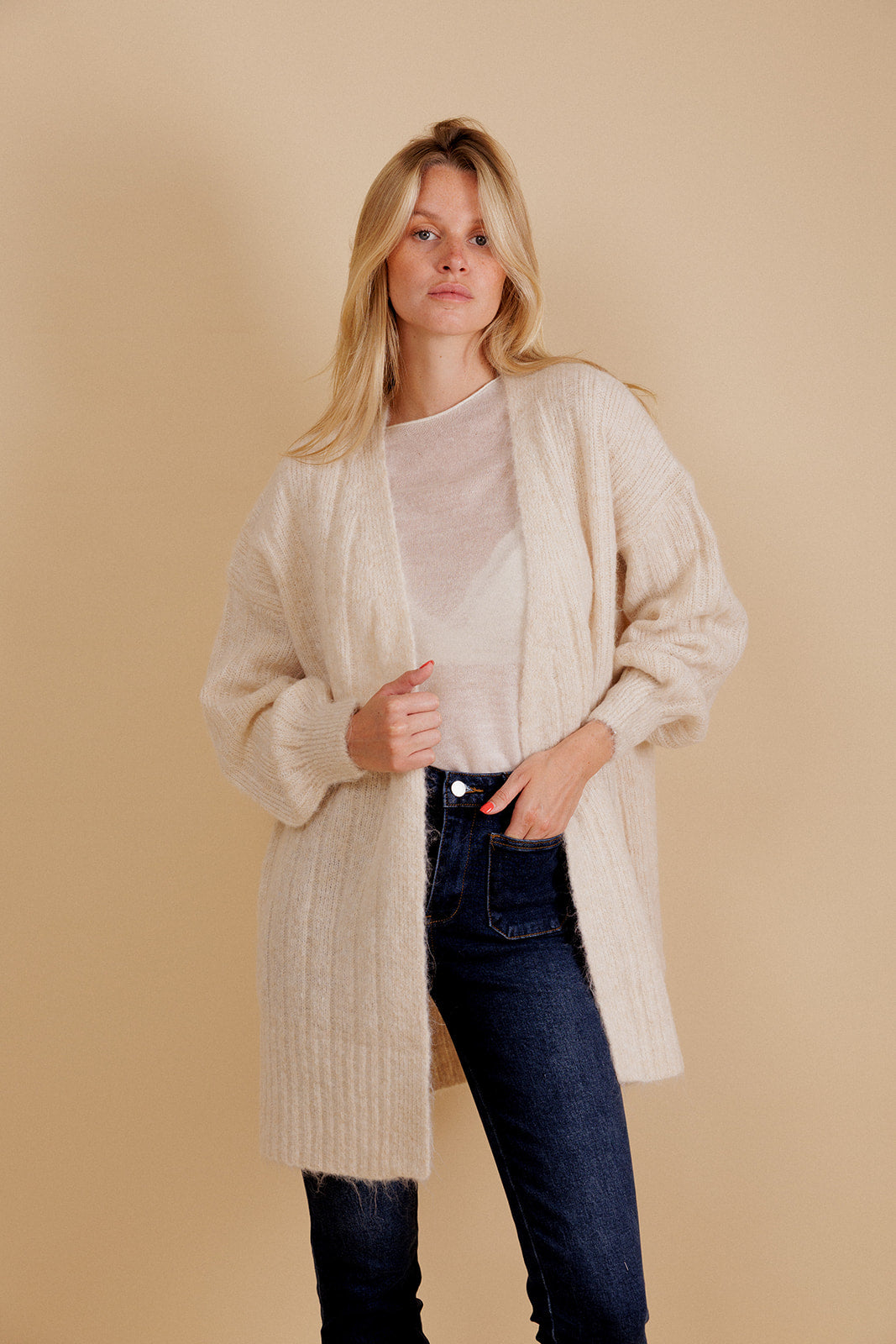 CARDIGAN  ISMÉRIE - ÉCRU