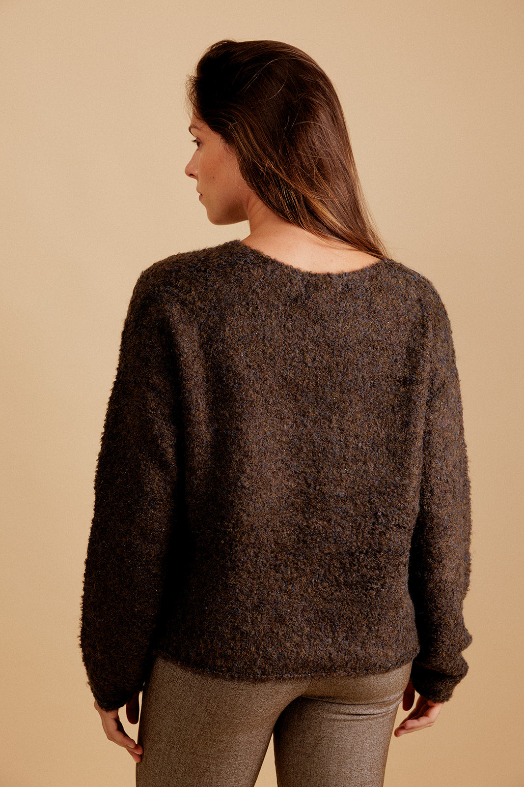 GILET ALIXANE - MARRON