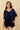 STEPH - Pull Marine Uni Oversize Femme