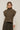 ISALINEY - Pull Sans Manches Col Haut Vert