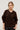 JALYRA - Pull Col V en Maille Marron