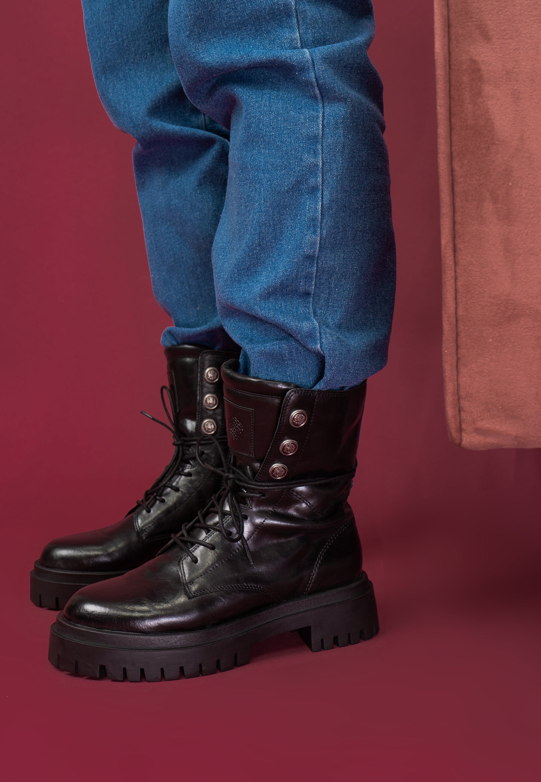 HORTENSE ANKLE BOOTS - BLACK