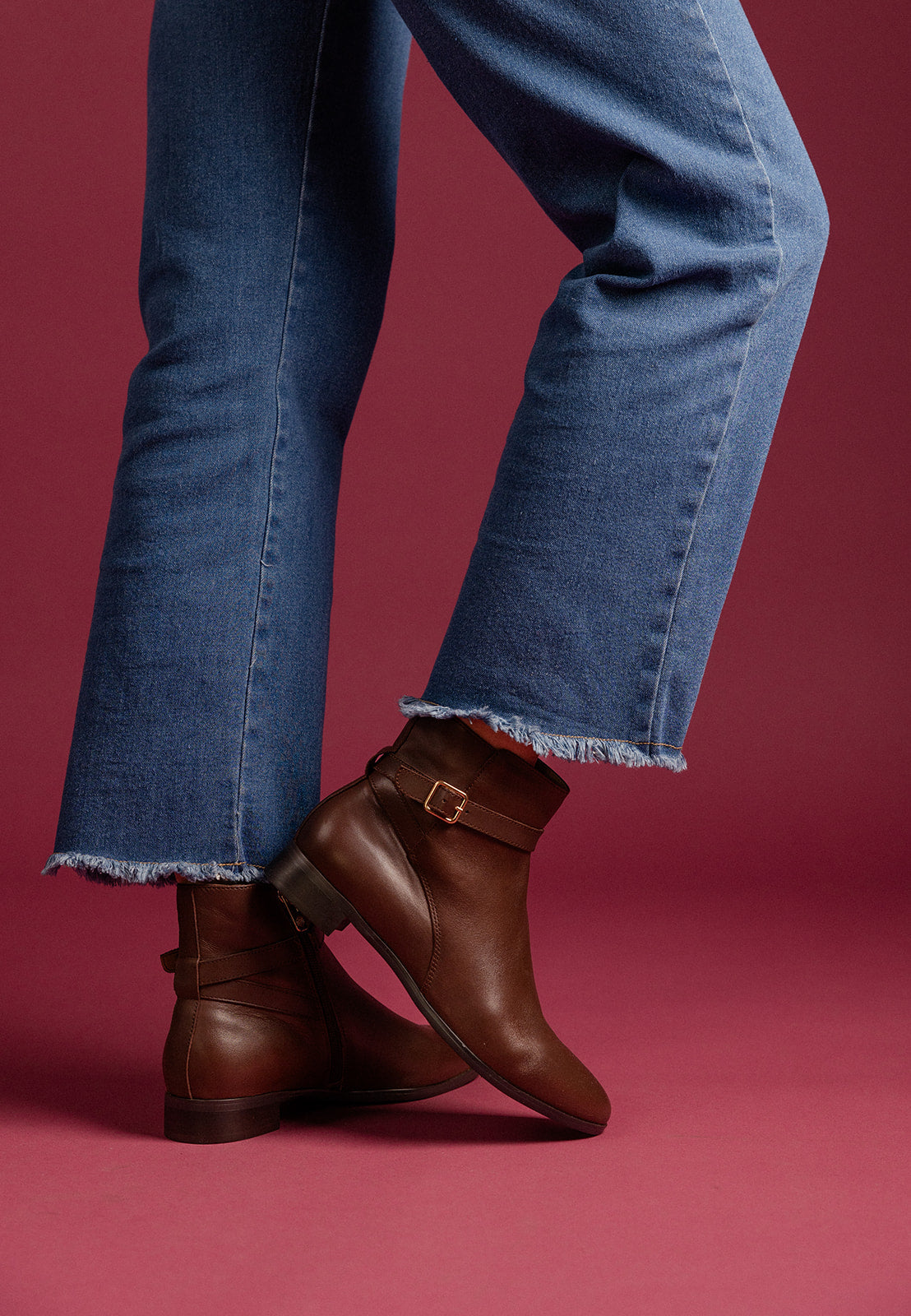 BOTTINES JOKARI - Marron