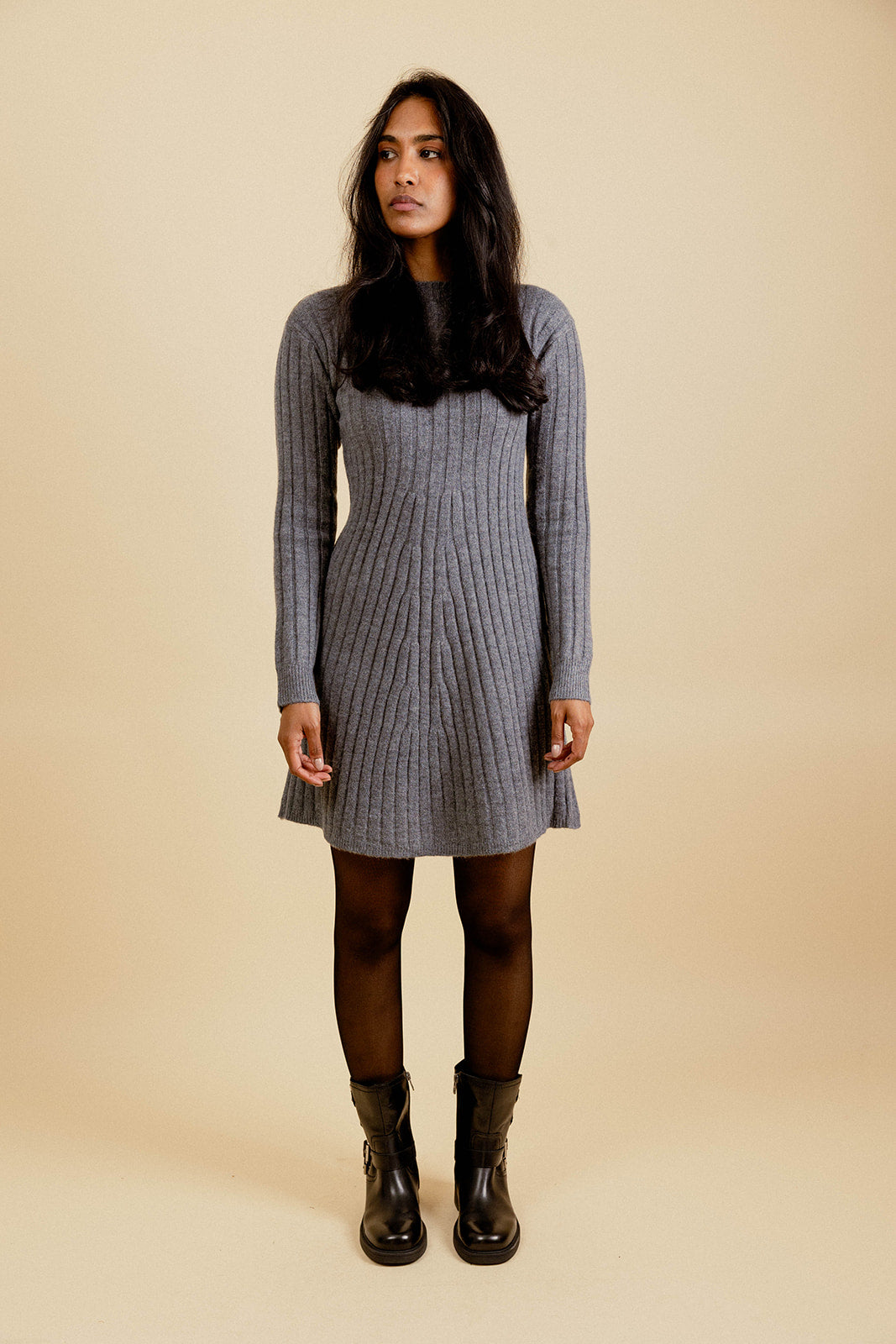 LALY DRESS - GREY