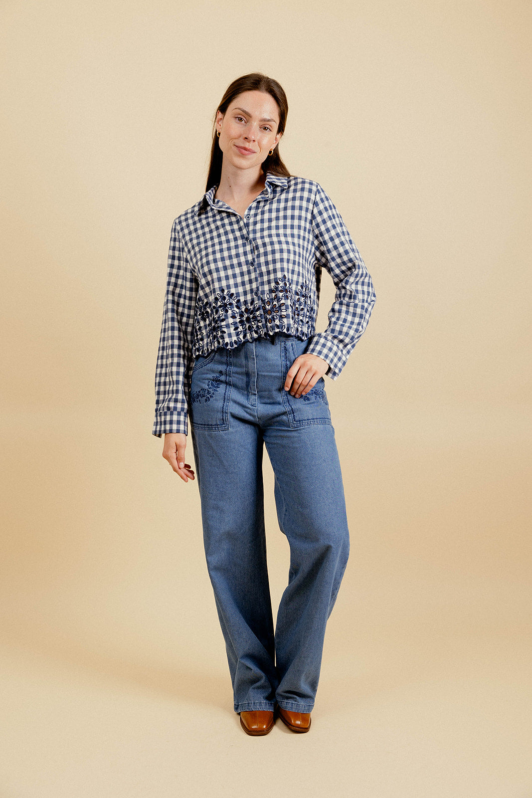 CHEMISE  LAURINE - MARINE