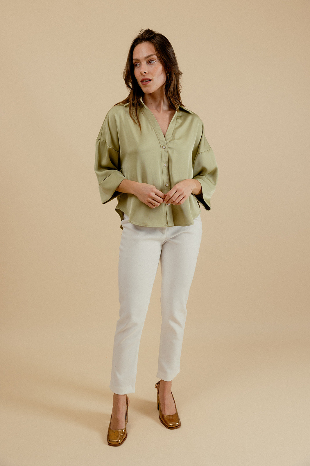 BLOUSE  LEANDRE -  VERT