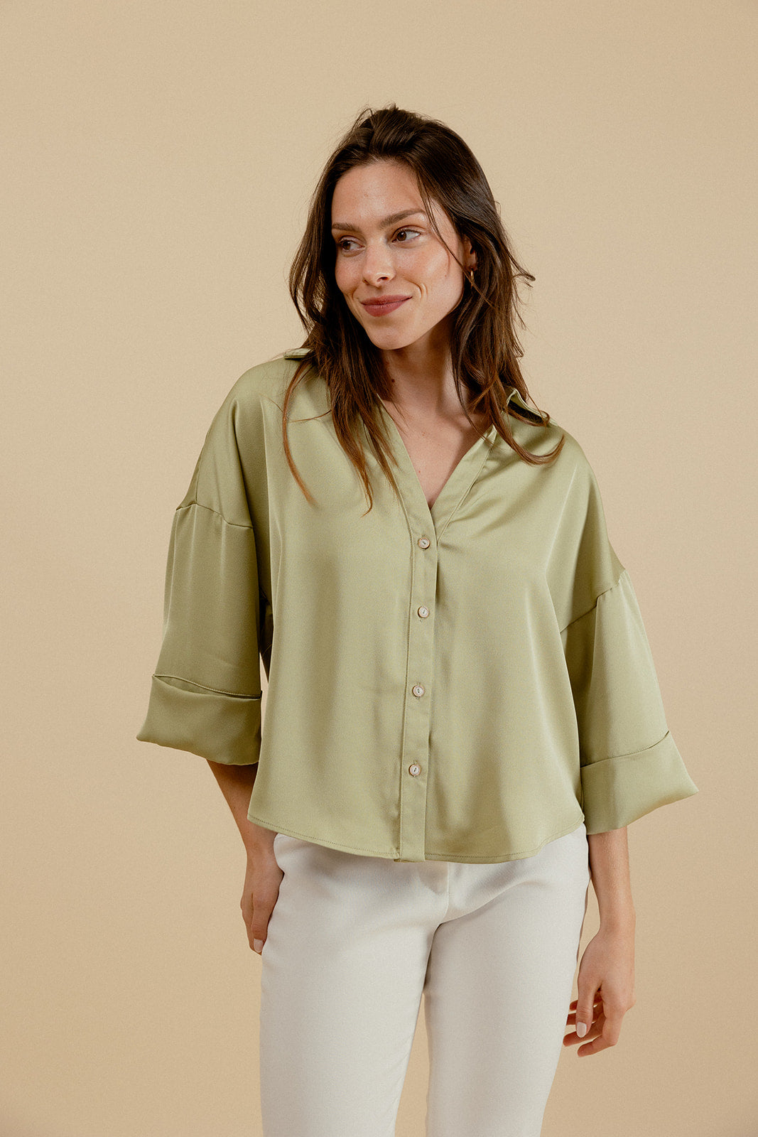 BLOUSE  LEANDRE -  VERT