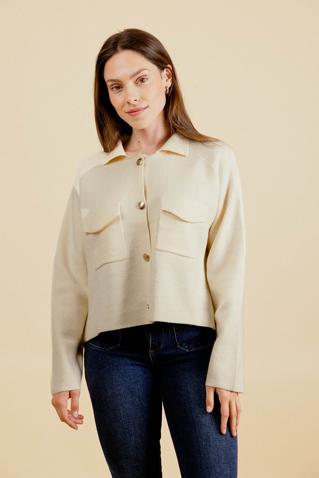 LIORAN CARDIGAN - ECRU