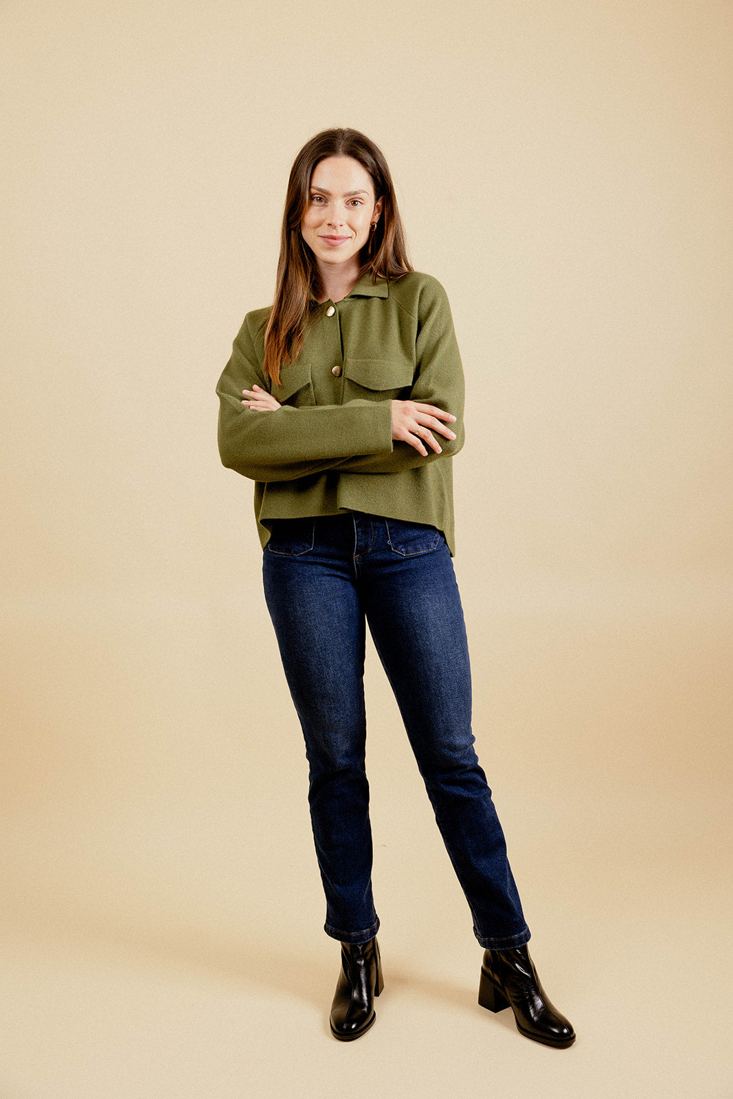 LIORAN CARDIGAN - GREEN