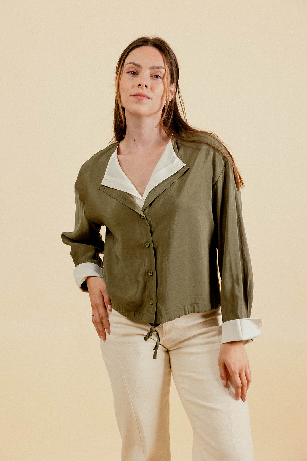 CHEMISE  LOLTA - KAKI