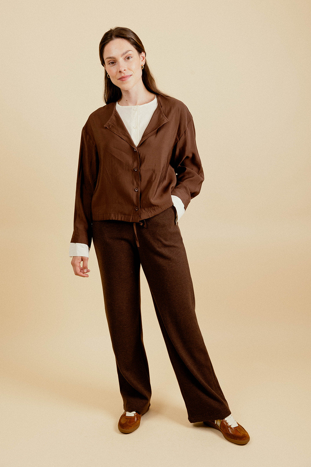 CHEMISE  LOLTA - MARRON