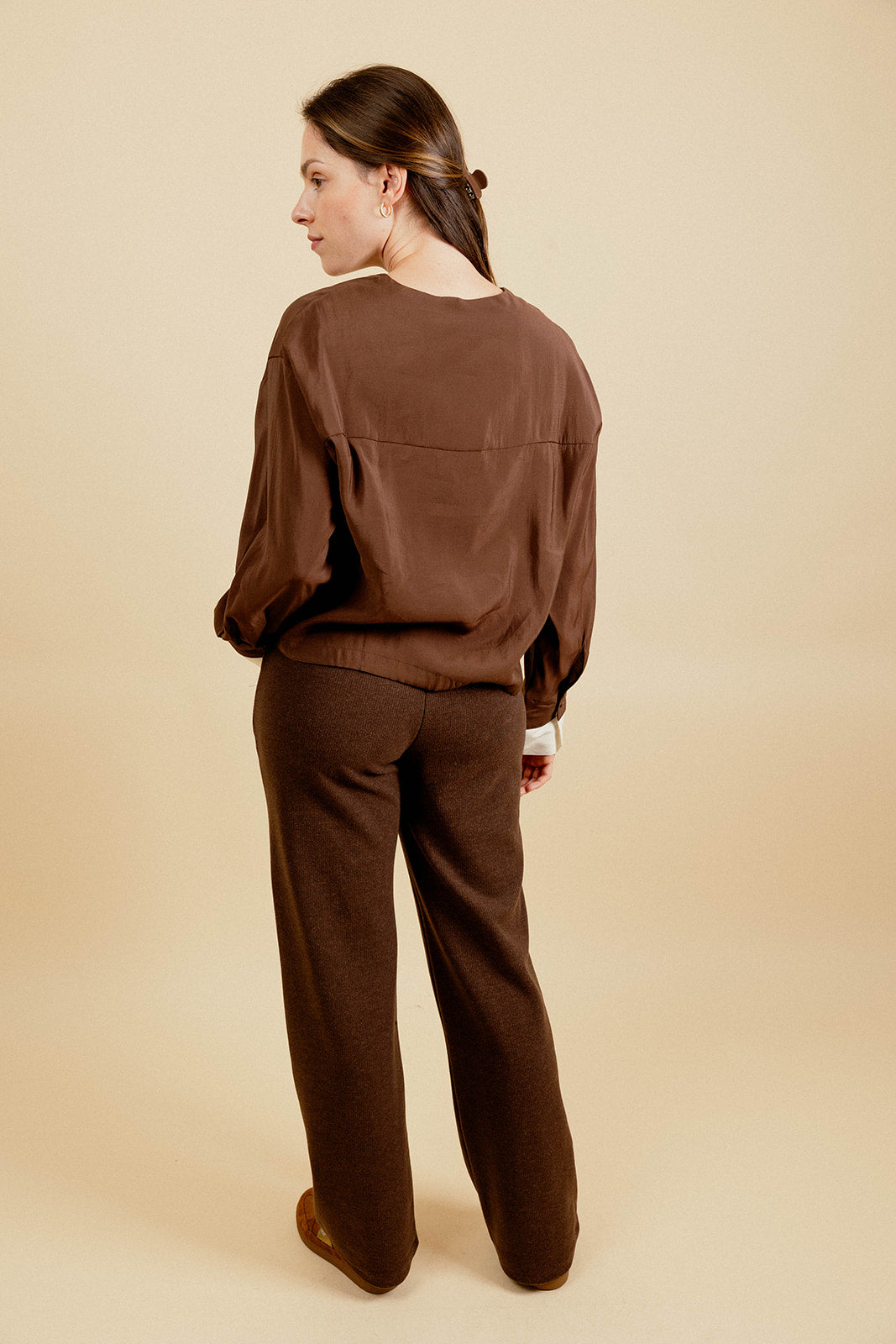 CHEMISE  LOLTA - MARRON