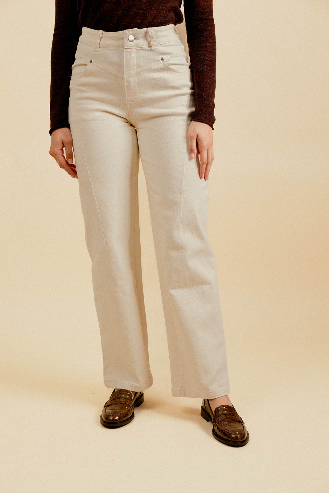 MALAURY PANTS - BEIGE
