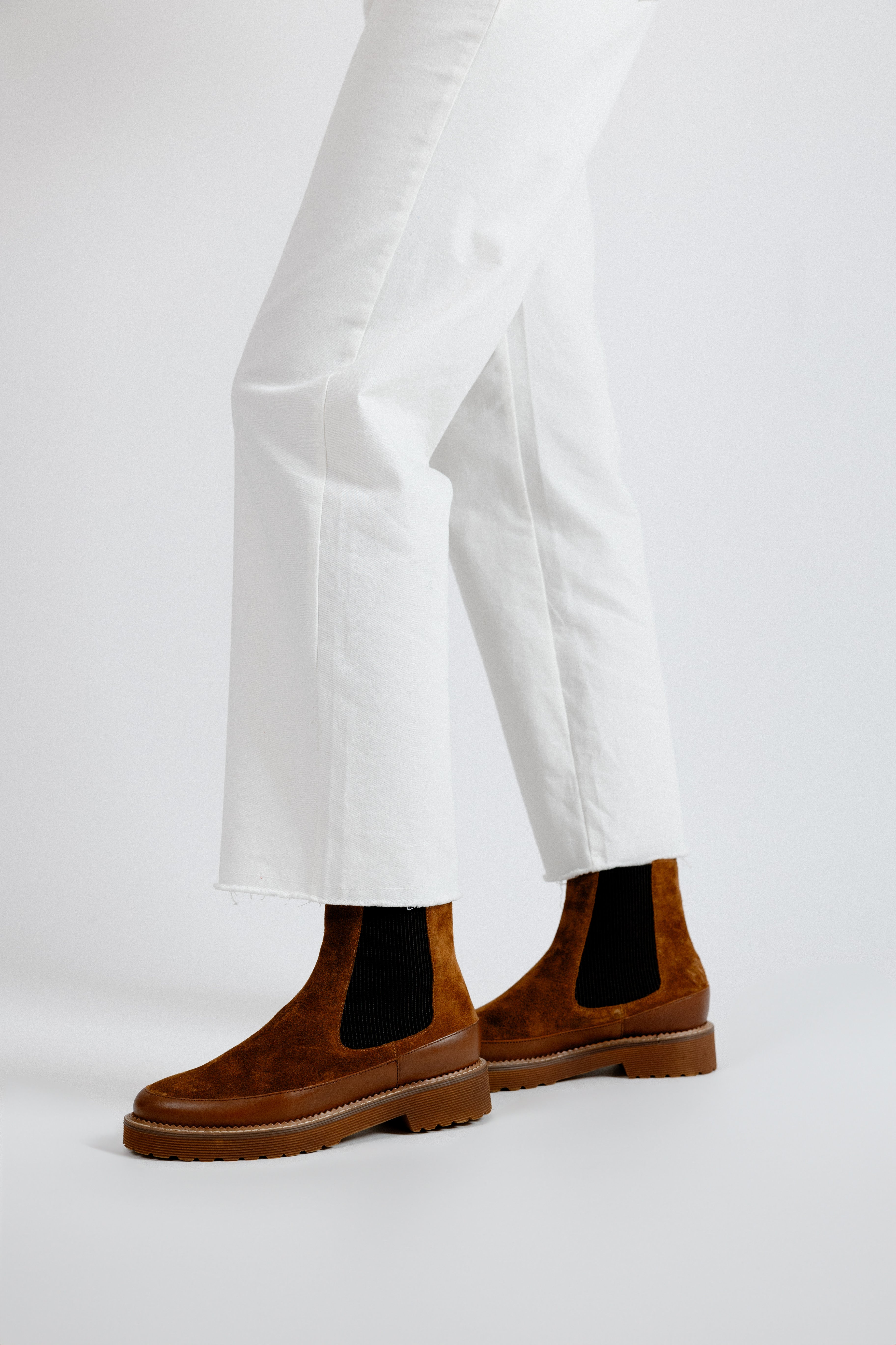 BOTTINES OLIVIA - Cognac