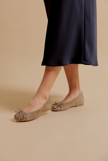 BALLERINES JADE  - TAUPE