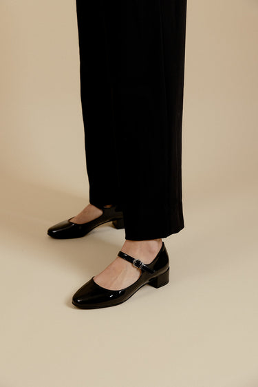 BALLERINES DORIE - NOIR VERNIS