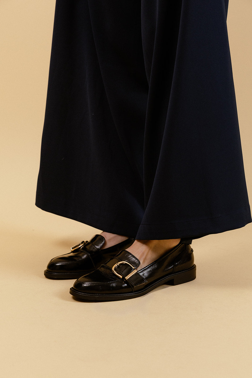 CASSIDY - Mocassin en cuir Noir