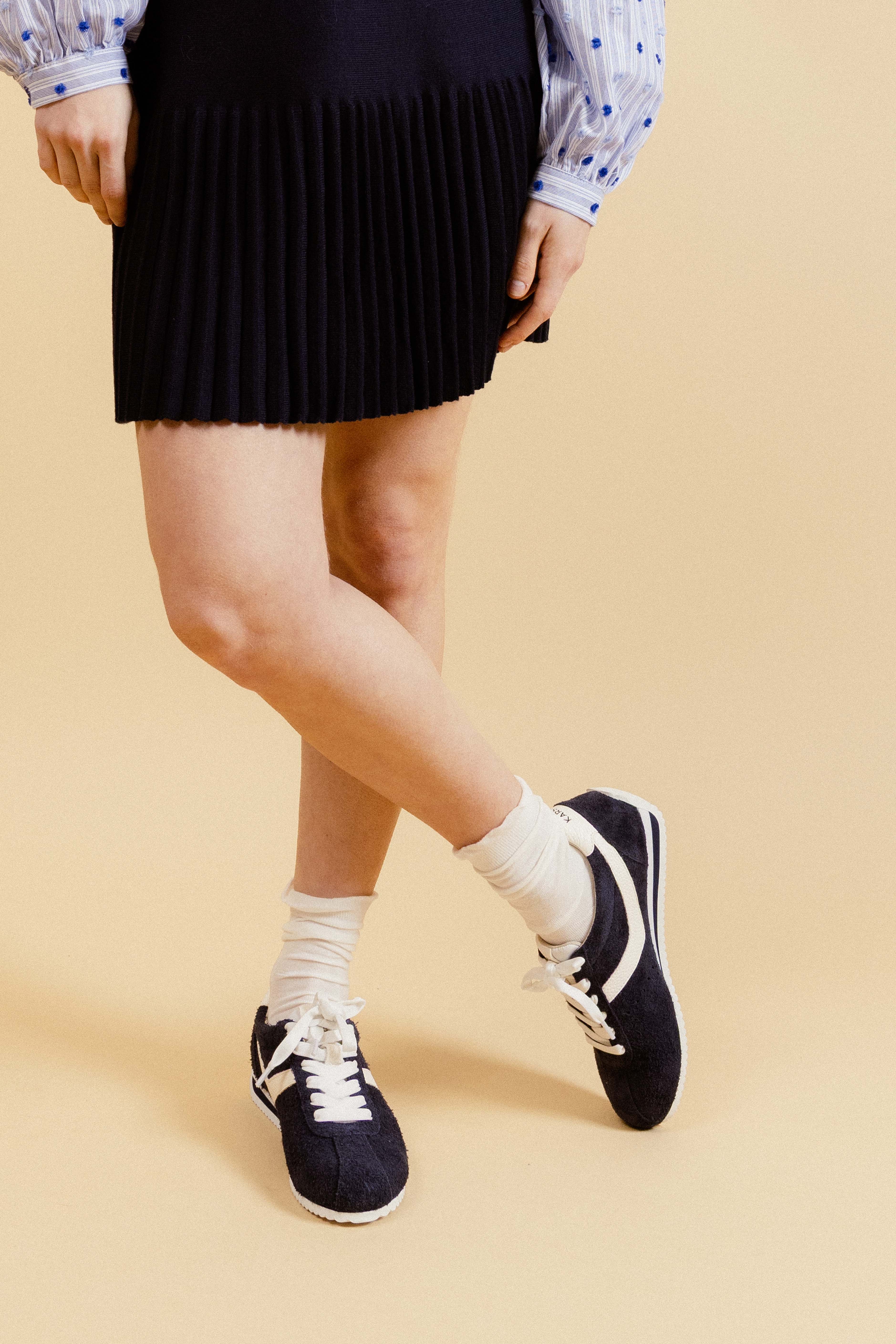 KANO - Baskets en cuir Marine