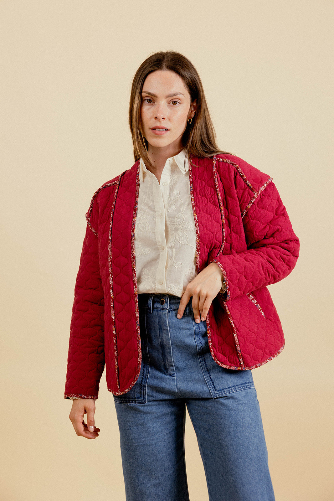 PIA COAT - BORDEAUX 