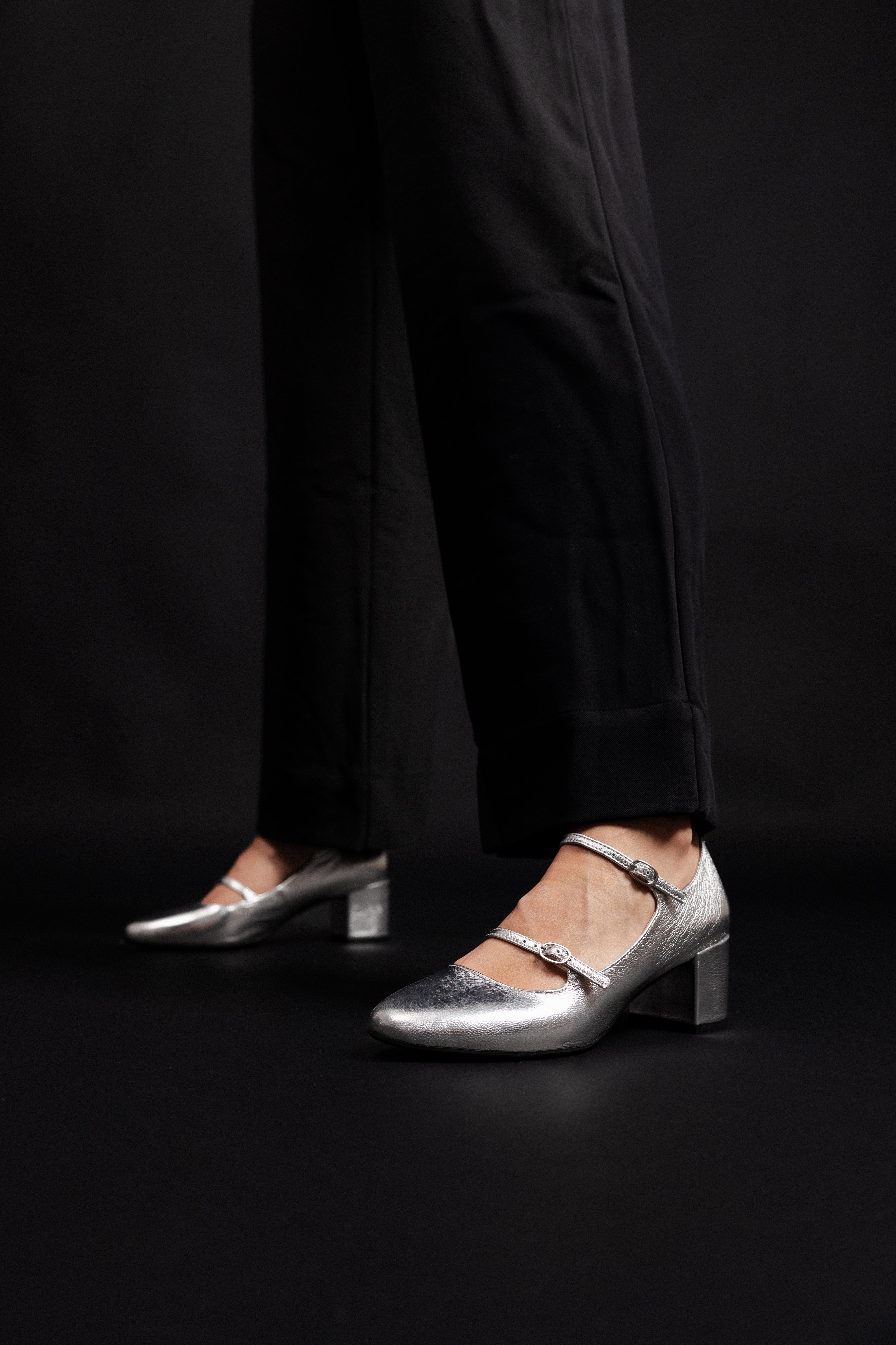 ESCARPINS PIVOINE - ARGENT