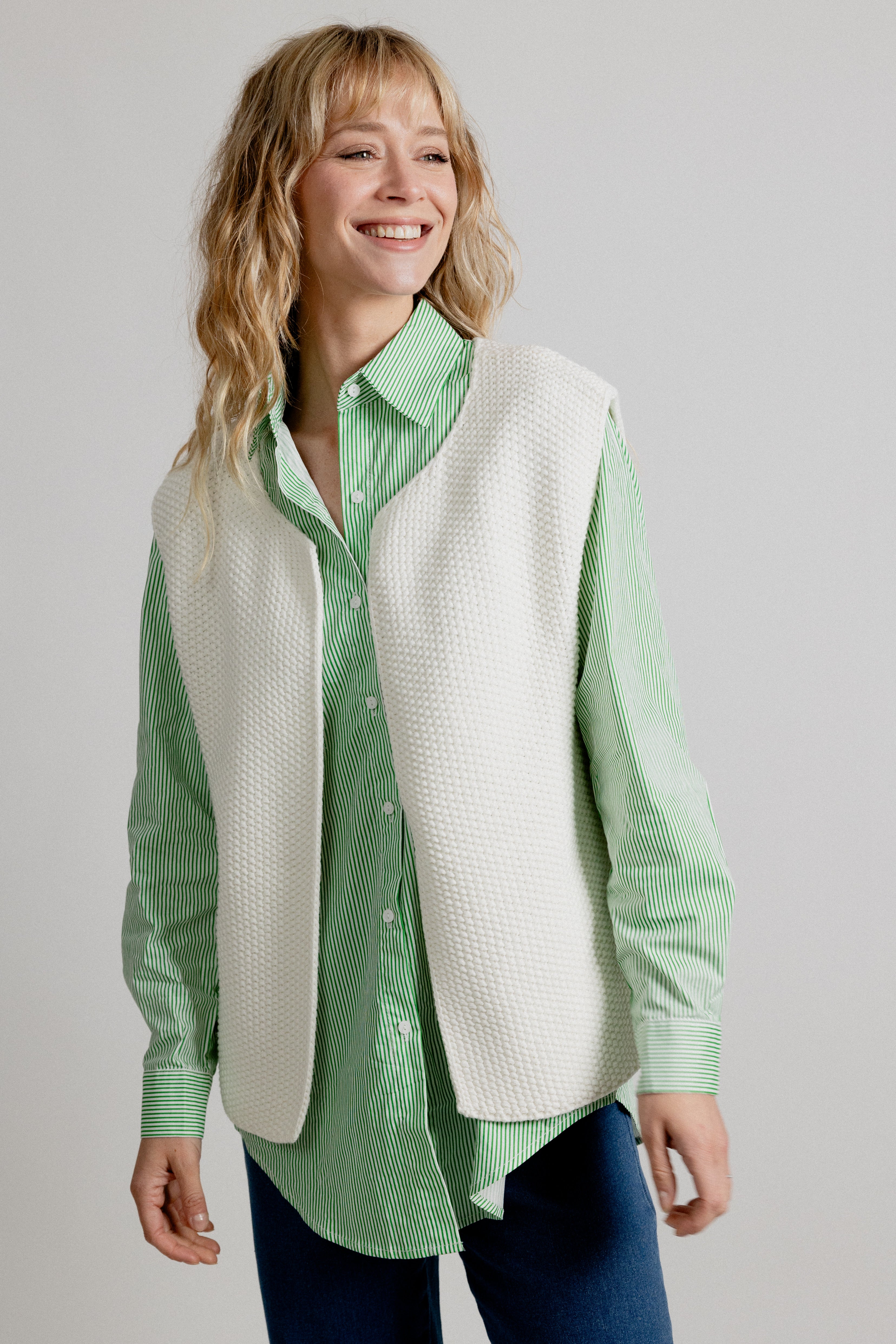 RIM VEST - ECRU