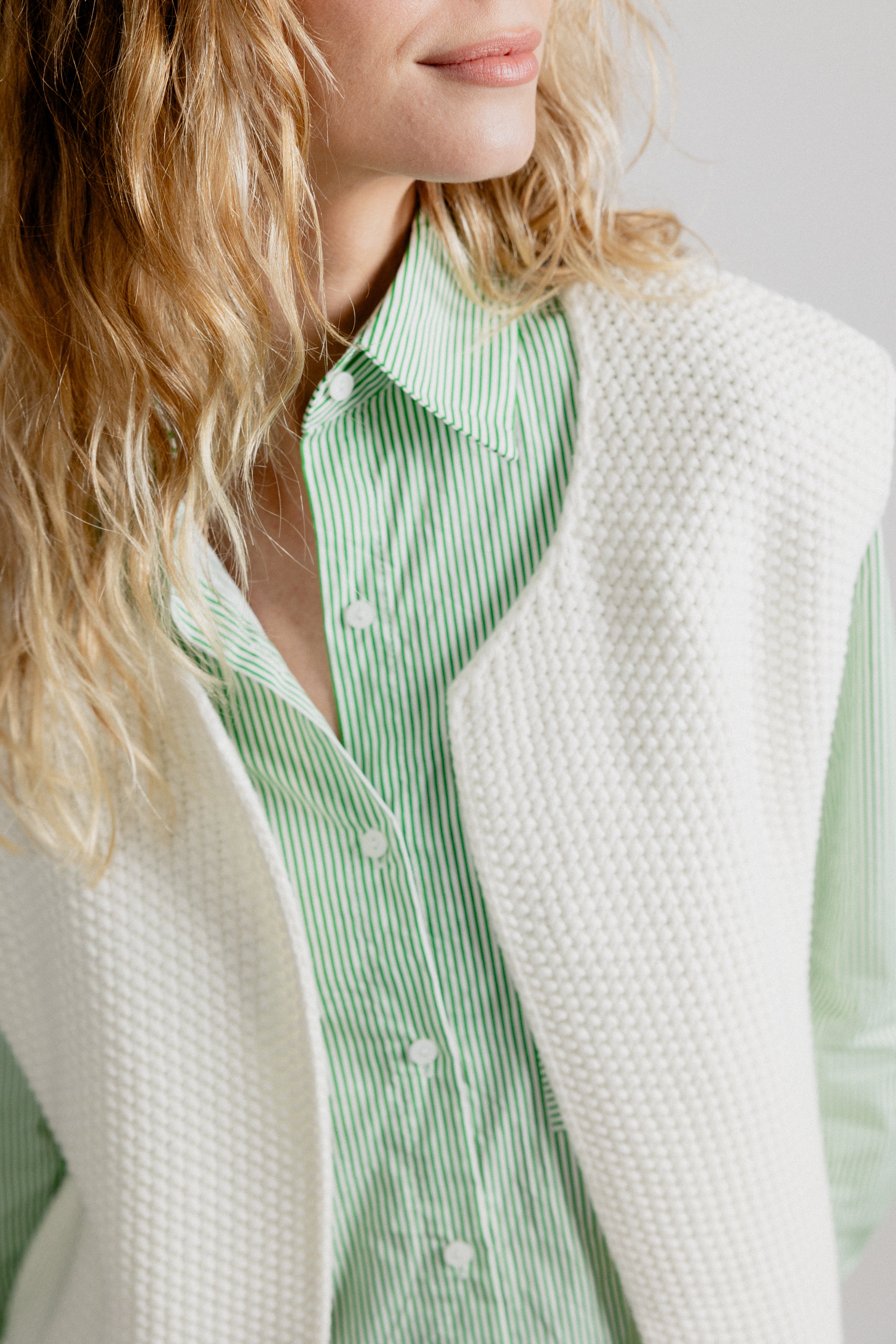 RIM VEST - ECRU