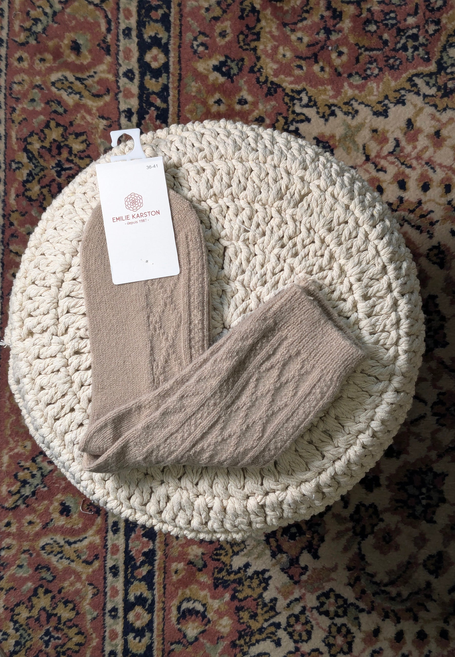 CHAUSSETTES VYBE - BEIGE