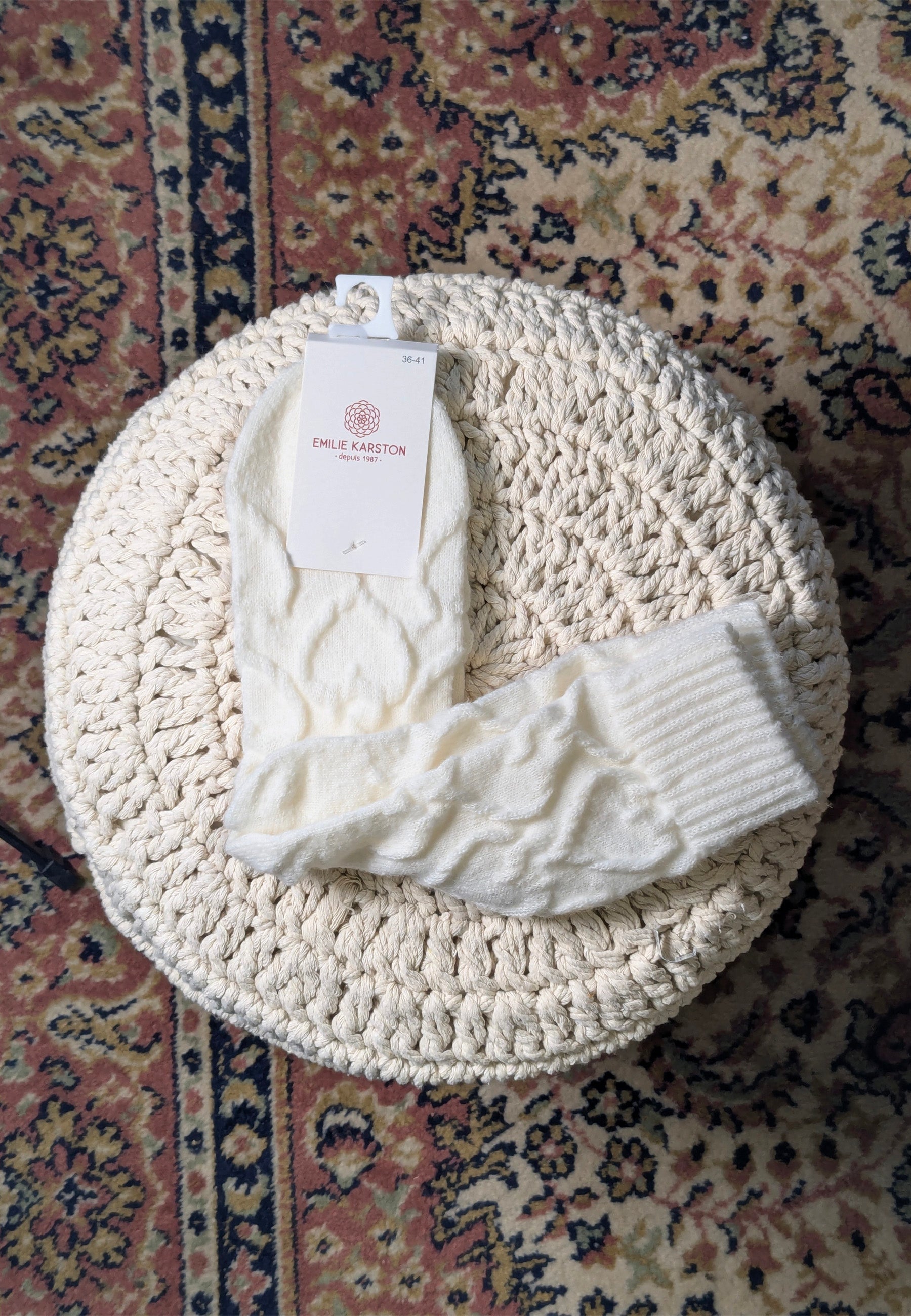 CHAUSSETTES LUNE - BLANC