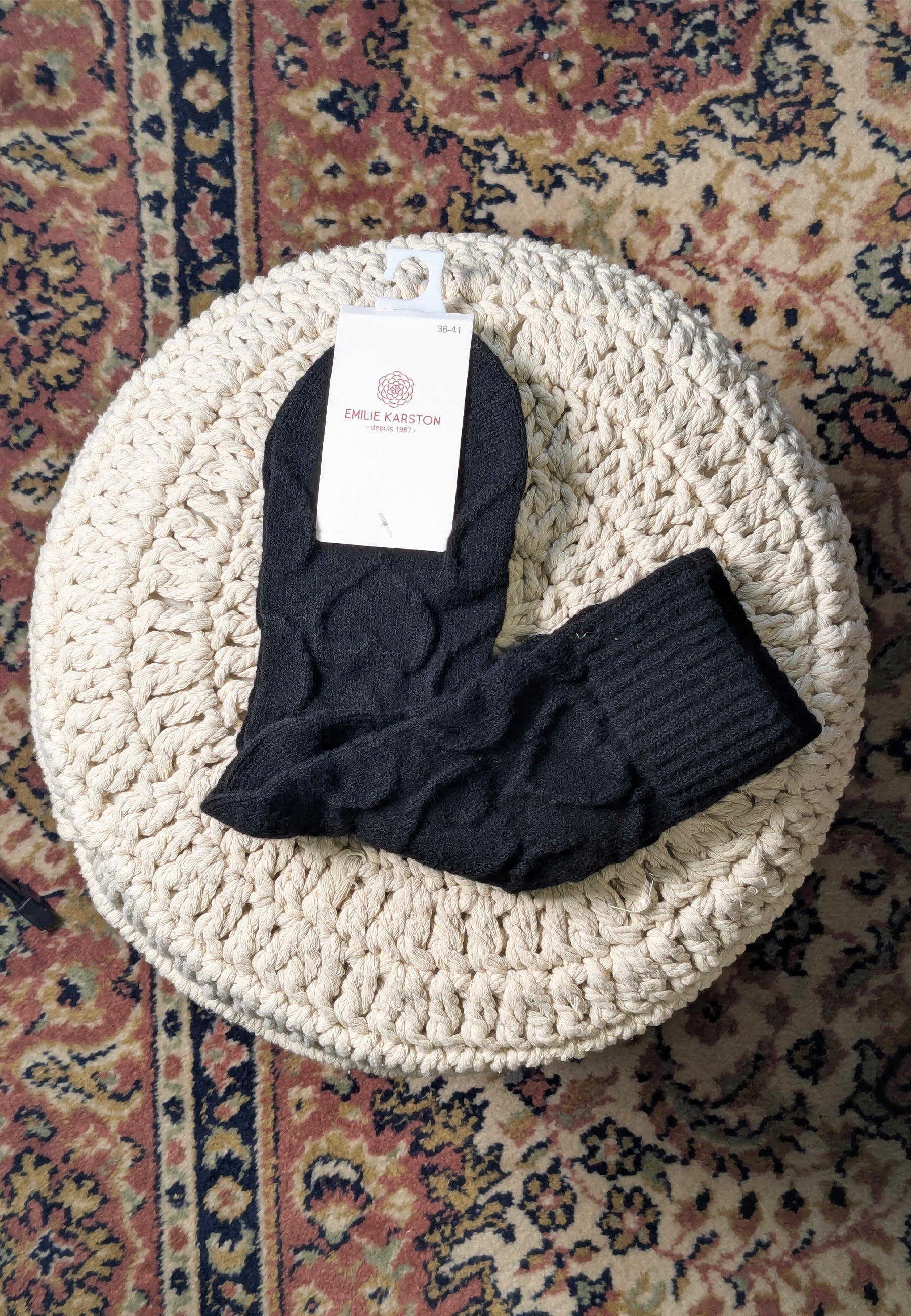 CHAUSSETTES LUNE - NOIR