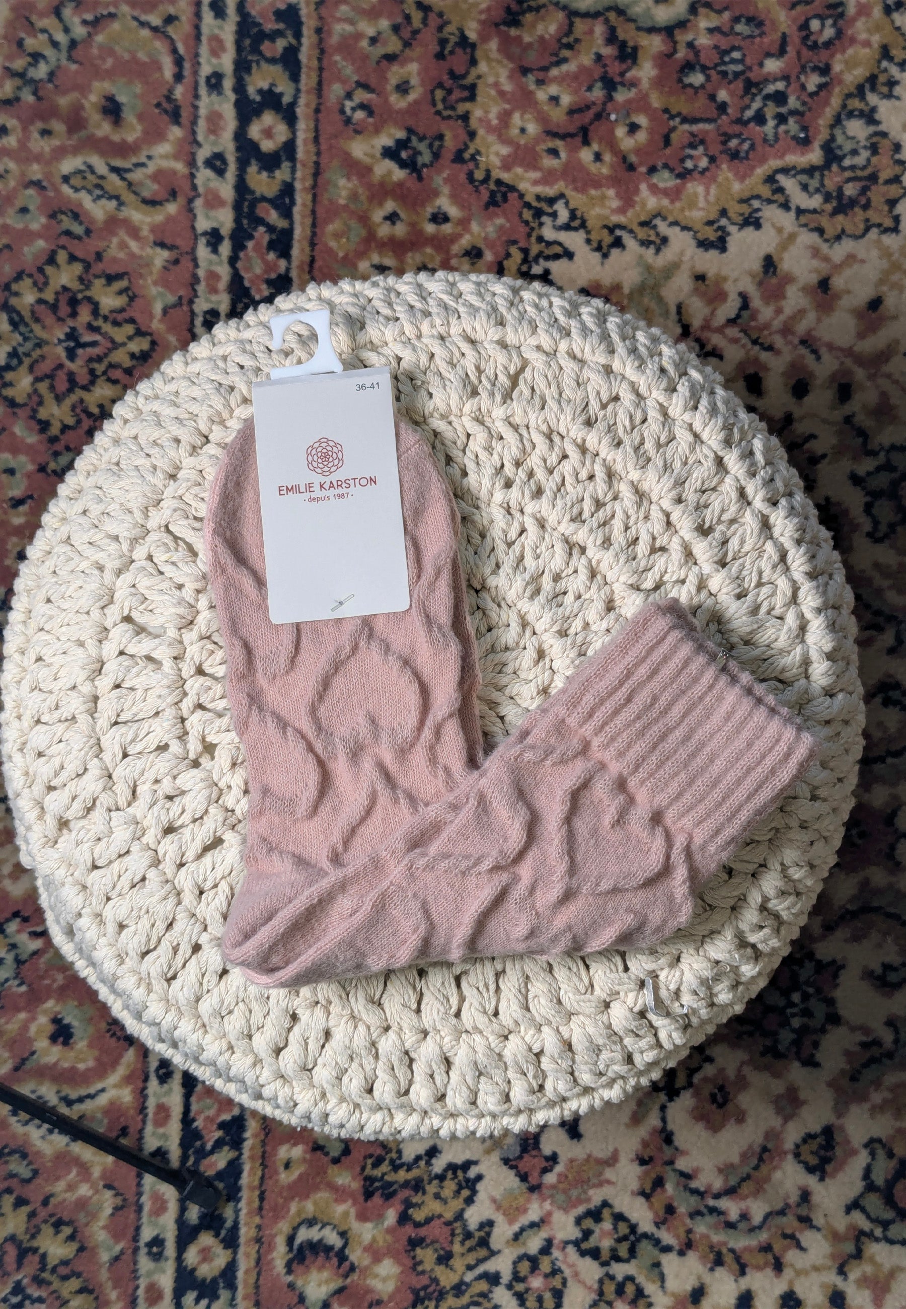 CHAUSSETTES LUNE - ROSE