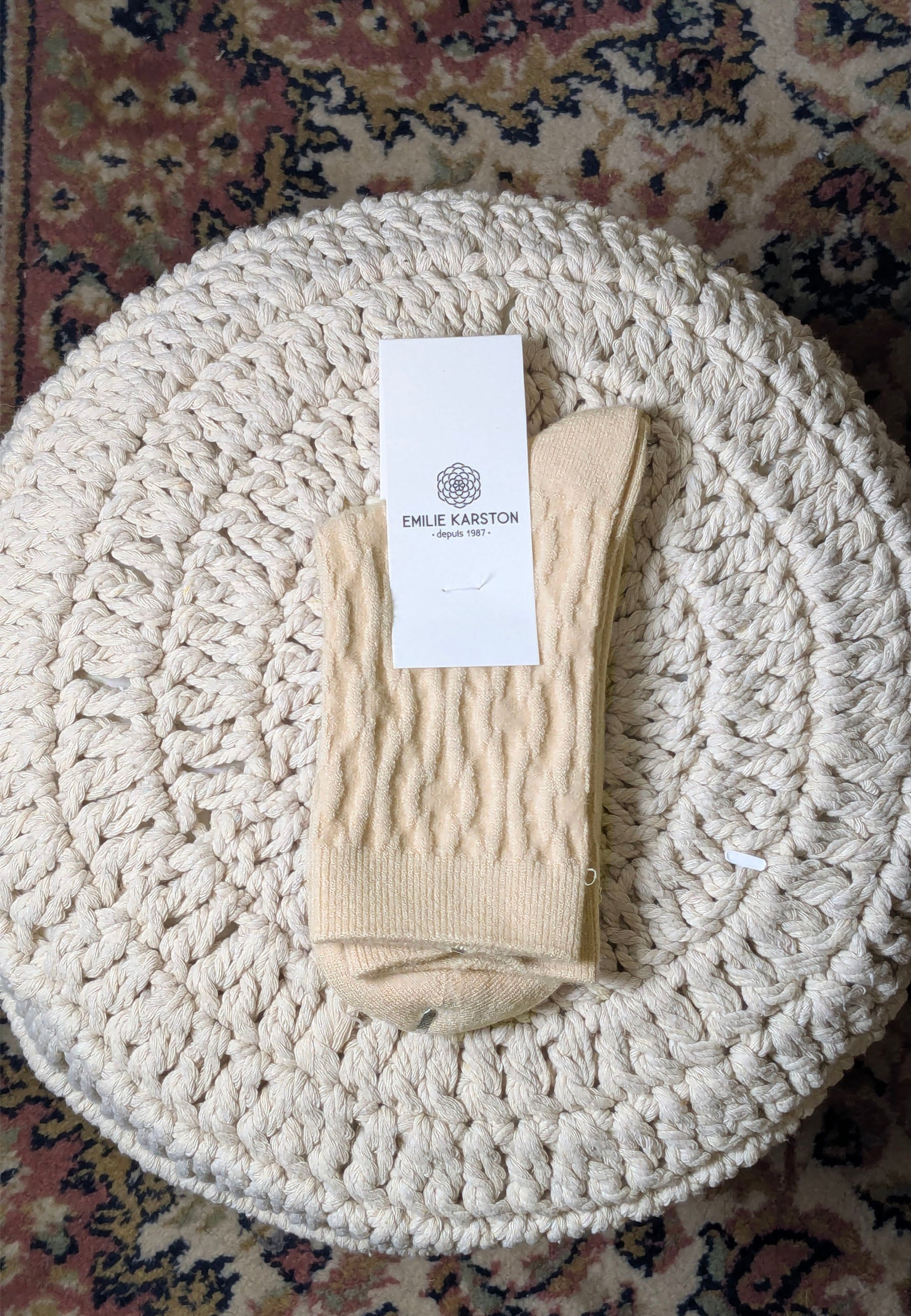 CHAUSSETTES MARILOU - BEIGE