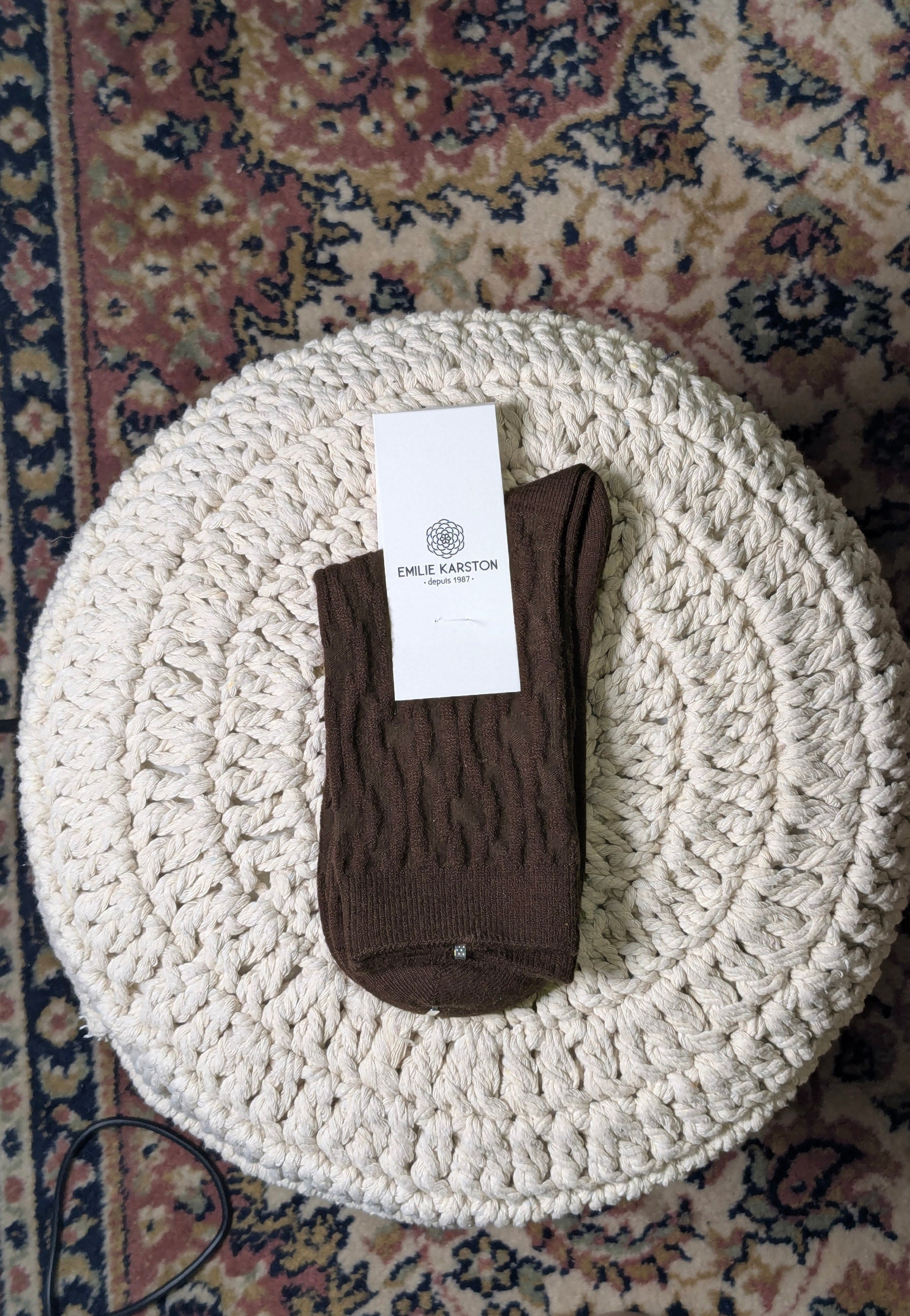 CHAUSSETTES MARILOU - MARRON