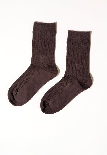 MARILOU - Chaussettes Marron
