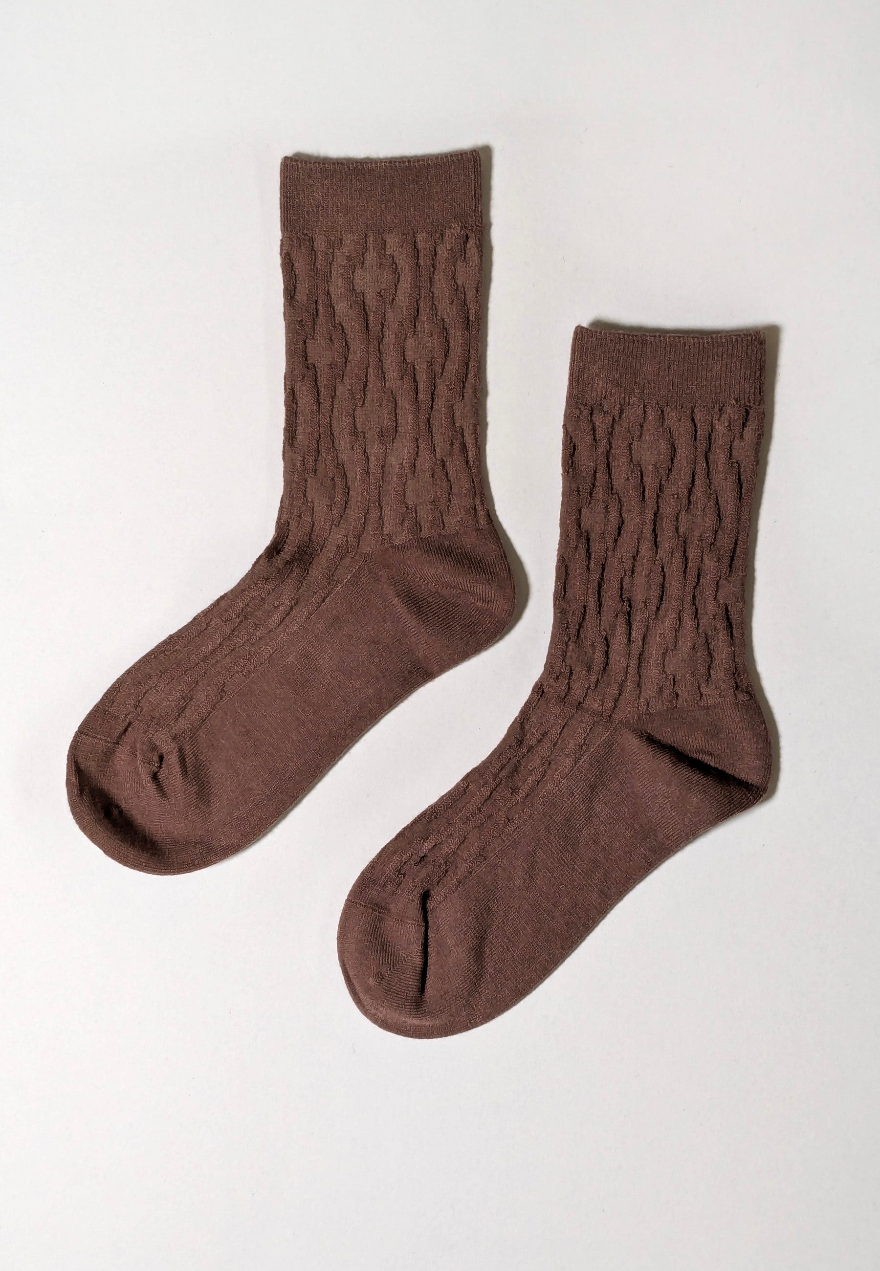 CHAUSSETTES MARILOU - NOISETTE