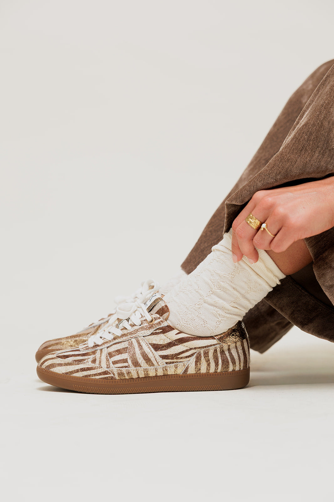 HONEY - Chaussettes Texturées Blanc Cassé en Relief